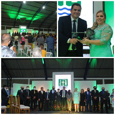 Tomou posse a Prefeita Aliny Povão e os 11 vereadores de Cruz do Espírito Santo 